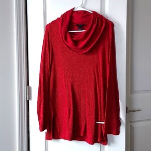AGB long sleeve red turtleneck sweater large